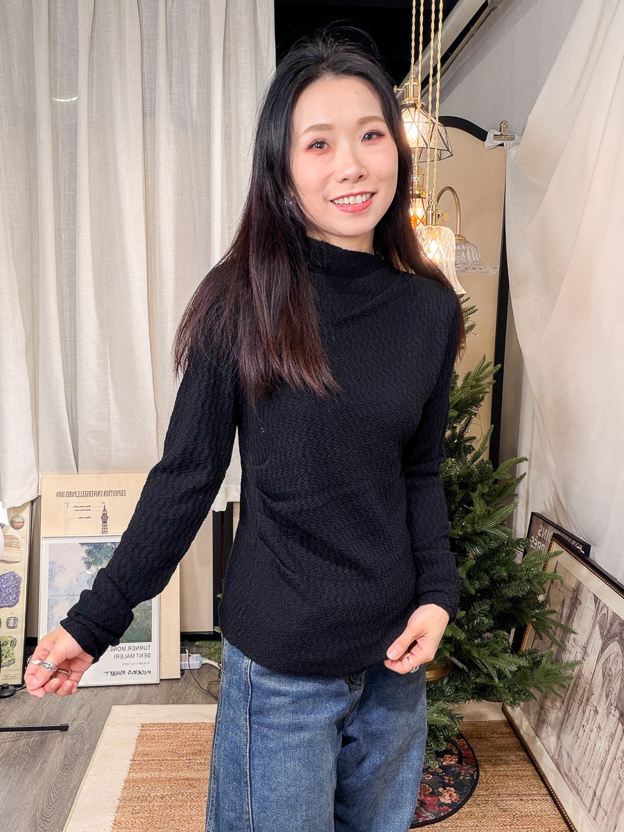 開倉低至半價😱FINALSALE📣【多買多優惠】單邊膊位 腰位 打摺．企領 縐縐 針織料TOP【不設退換】