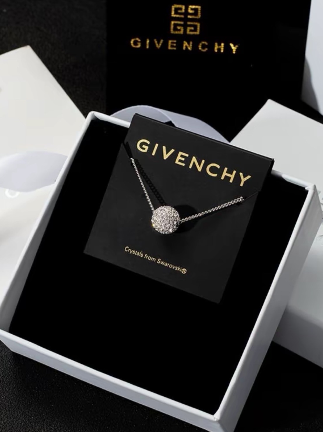 GIVENCHY 紀梵希 小火球 項鍊 玫瑰金色 銀色 金色