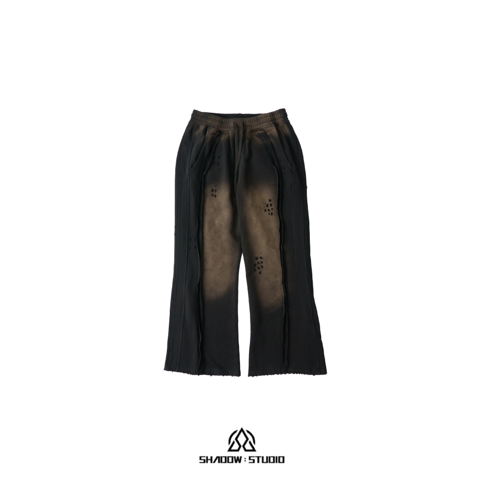 Shadow Studio Distressed Sweatpant "Black" 仿舊棉褲 黑色