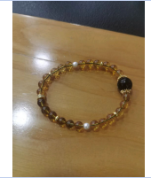 [S] GEMZ & CO AMBER DIY 699 Bloodstone + Blue Amber Bracelet, A48 (A48)