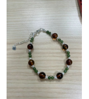 [S] GEMZ & CO AMBER DIY 827 Red and Blue Jade Bracelet, A57 (A57)