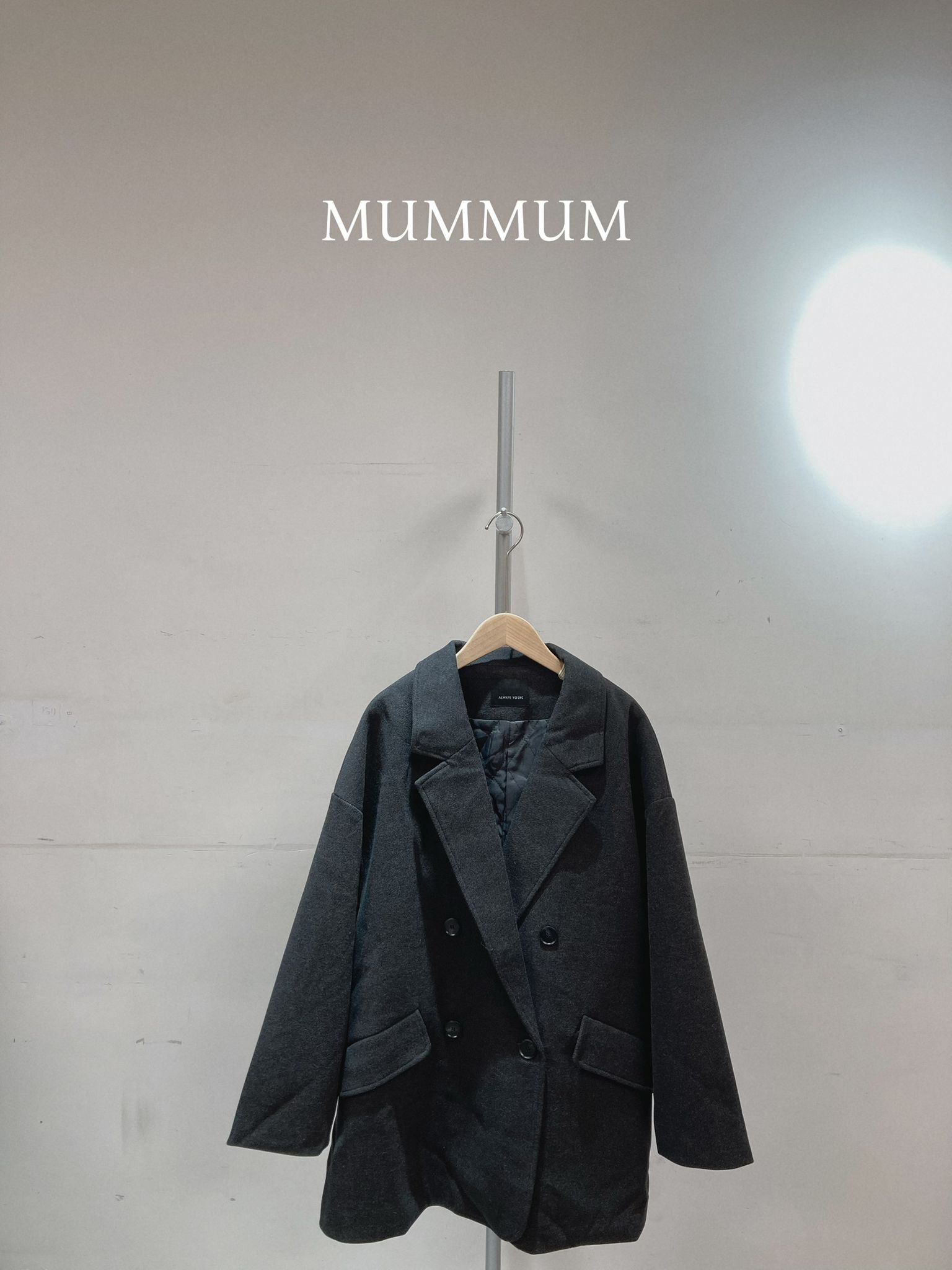 0213018a/簡單保暖款西裝版大褸 52/52/31