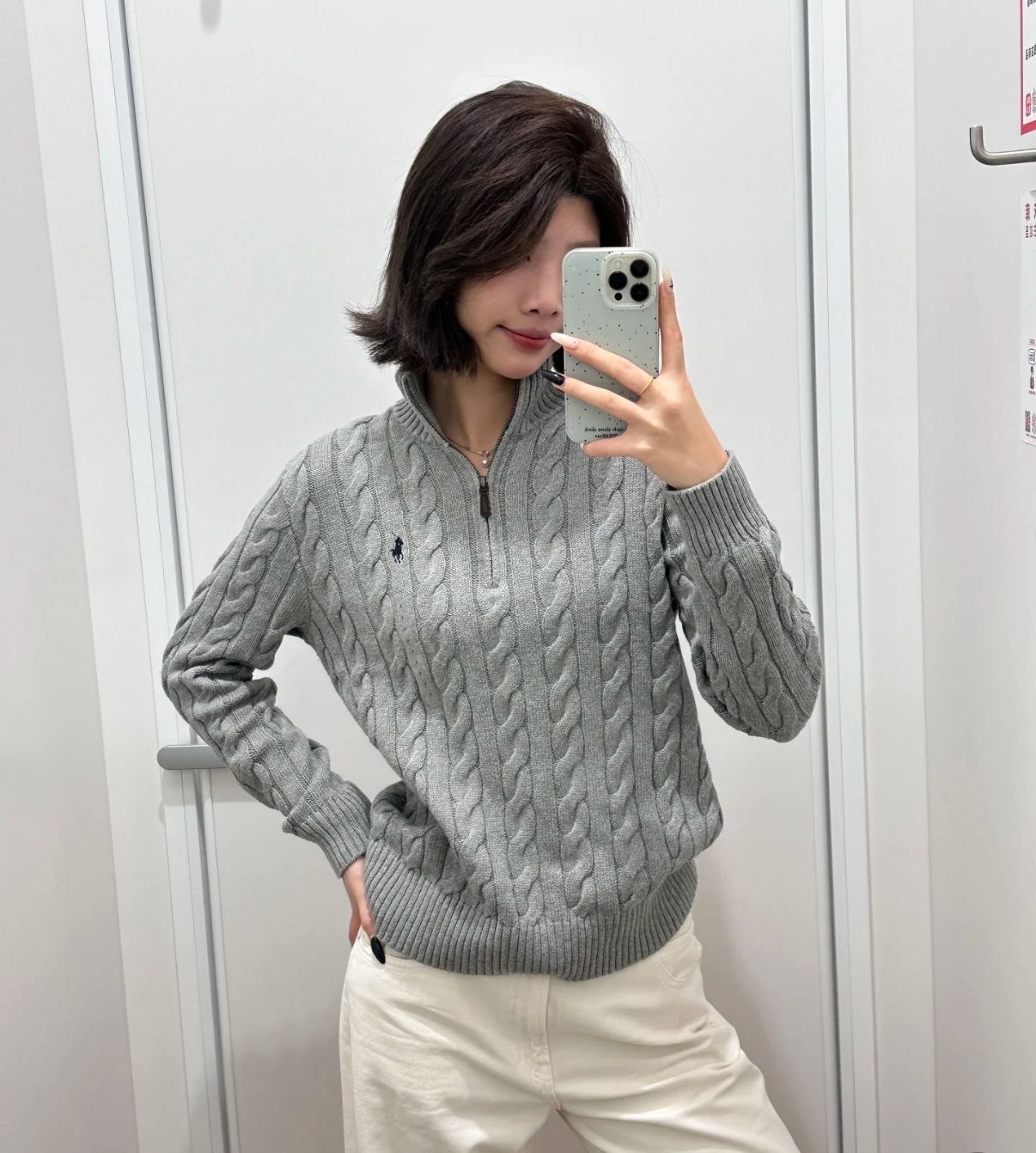 Outlet Polo Woman Zip Sweater