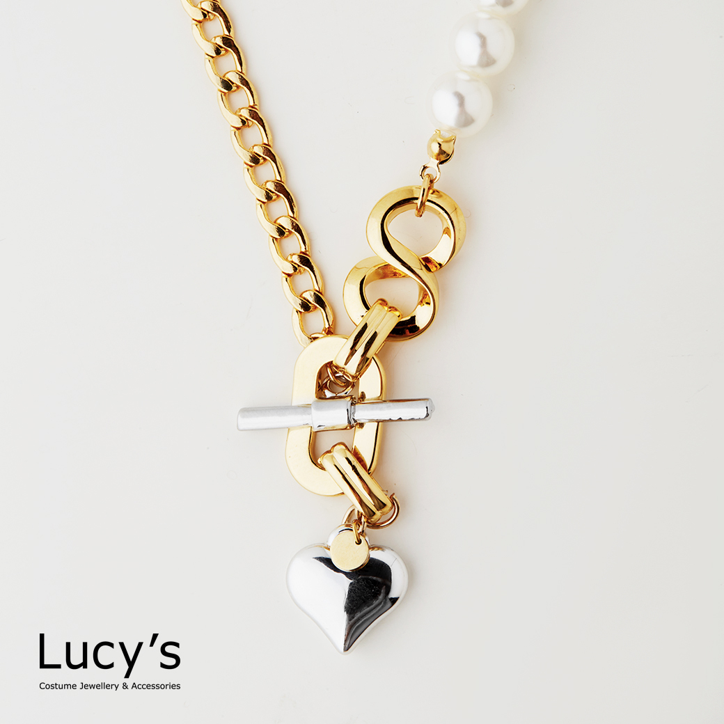 珍心愛戀 T扣項鍊 (二色) (125777/125778)