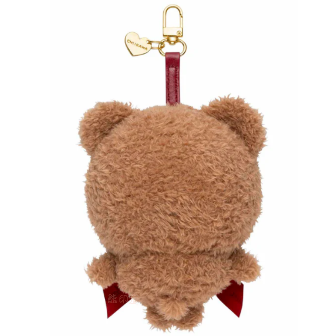 Chiikawa 吉伊卡哇款甜美泰迪熊毛公仔吊飾 掛飾 (Chiikawa)