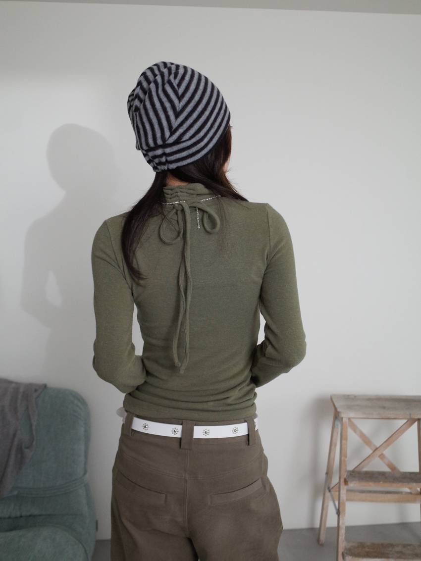 drawstring back soft top