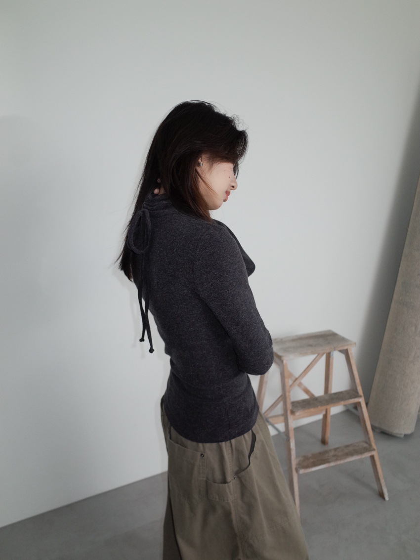 drawstring back soft top