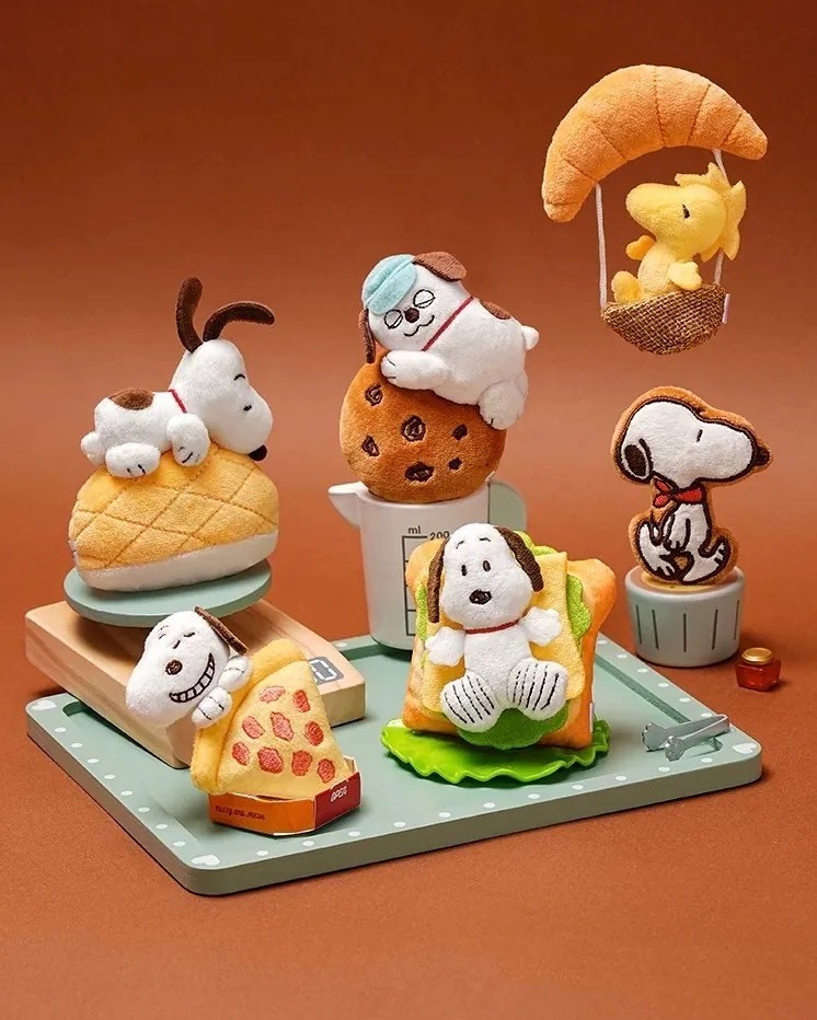 SNOOPY 史努比 烘焙工坊 磁吸冰箱貼毛絨 盲盒