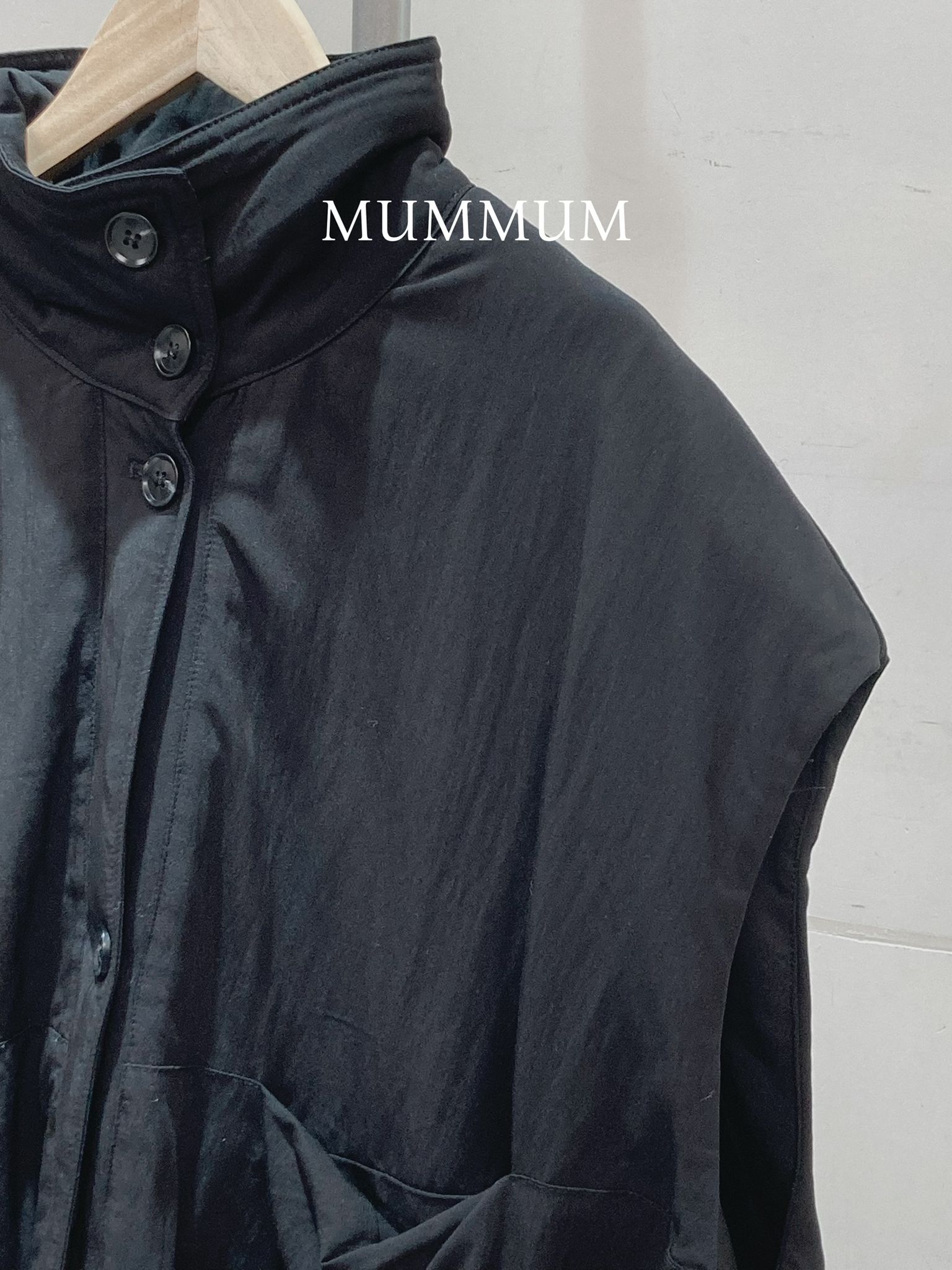 0213026a/脹卜卜高領背心外套 54/44/23