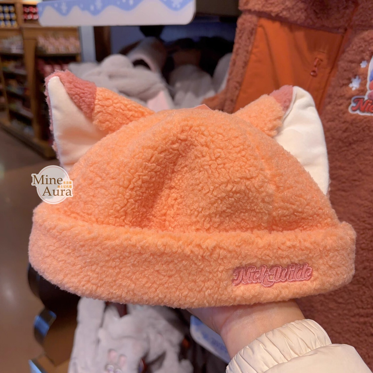 2025 冬日 動物方城市 Zootopia 胡尼克 Nick 狐狸 立體耳朵 造型帽 帽子 -上海迪士尼樂園