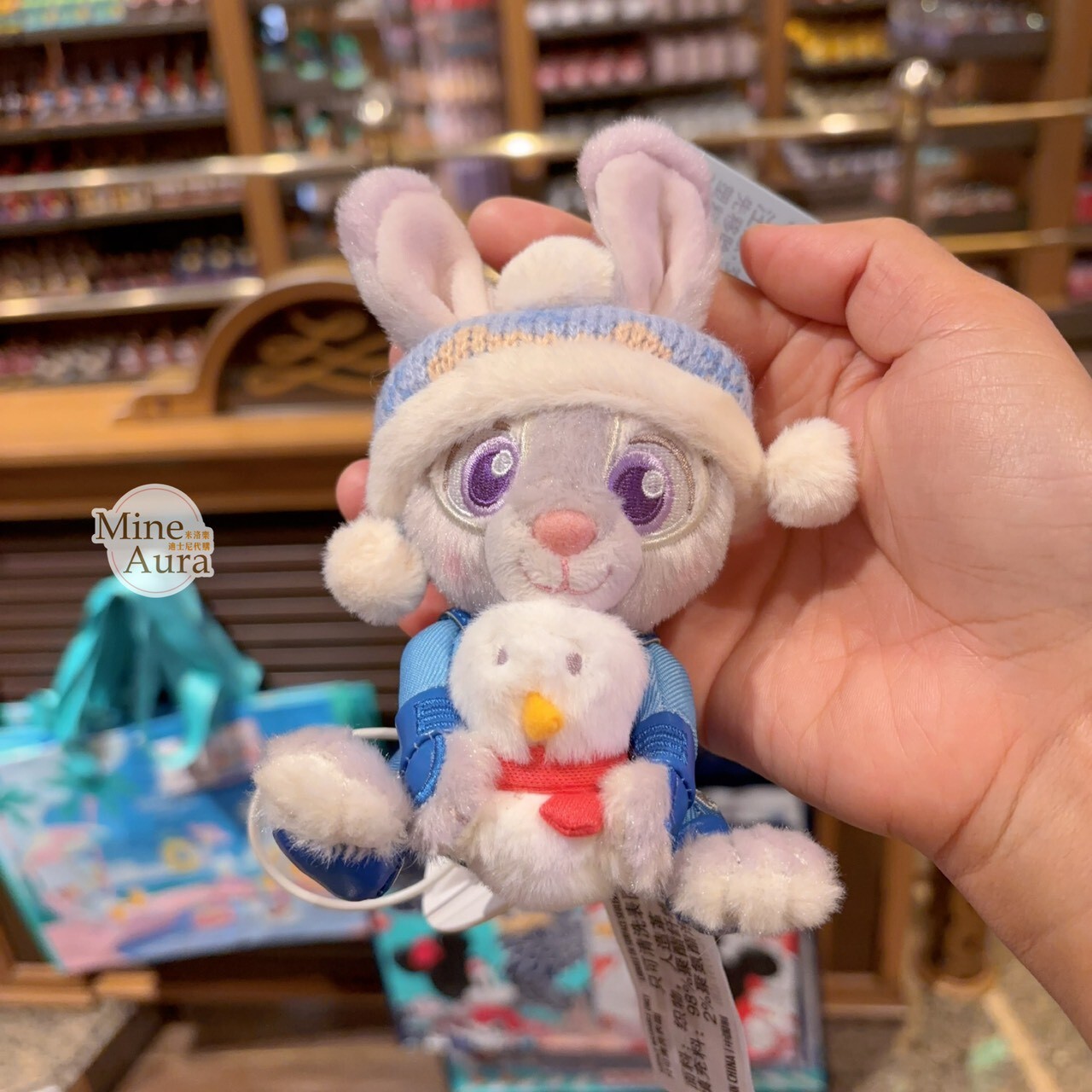 2025 冬日 動物方城市 Zootopia 哈茱蒂 Judy 兔 絨毛 鑰匙圈 吊飾 -上海迪士尼樂園