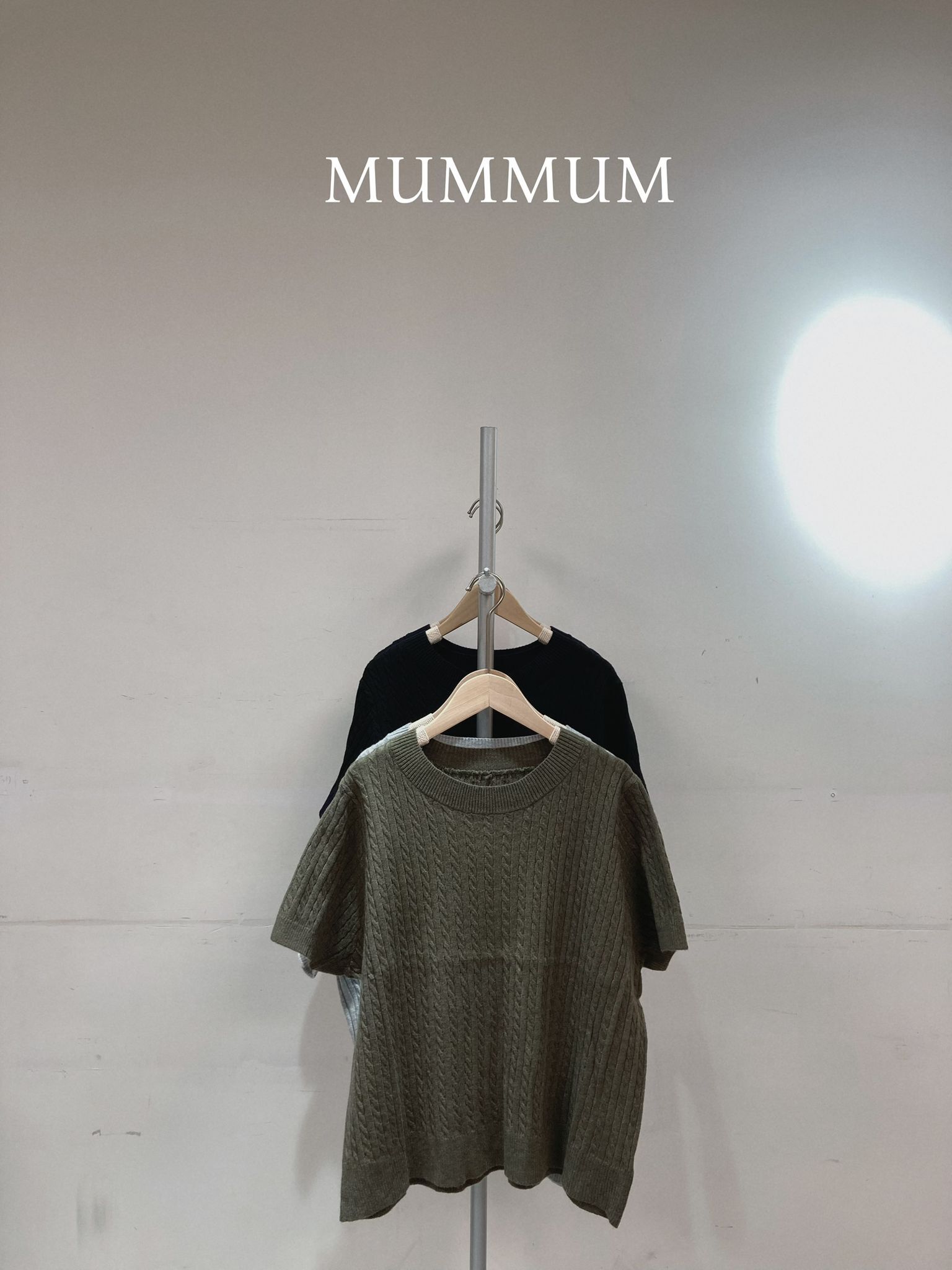 0213030a/高貴螺紋針織短袖 46/46/24