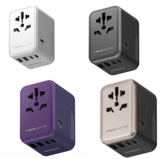 MOMAX | 70W GaN 方便式旅行插座 UA8A