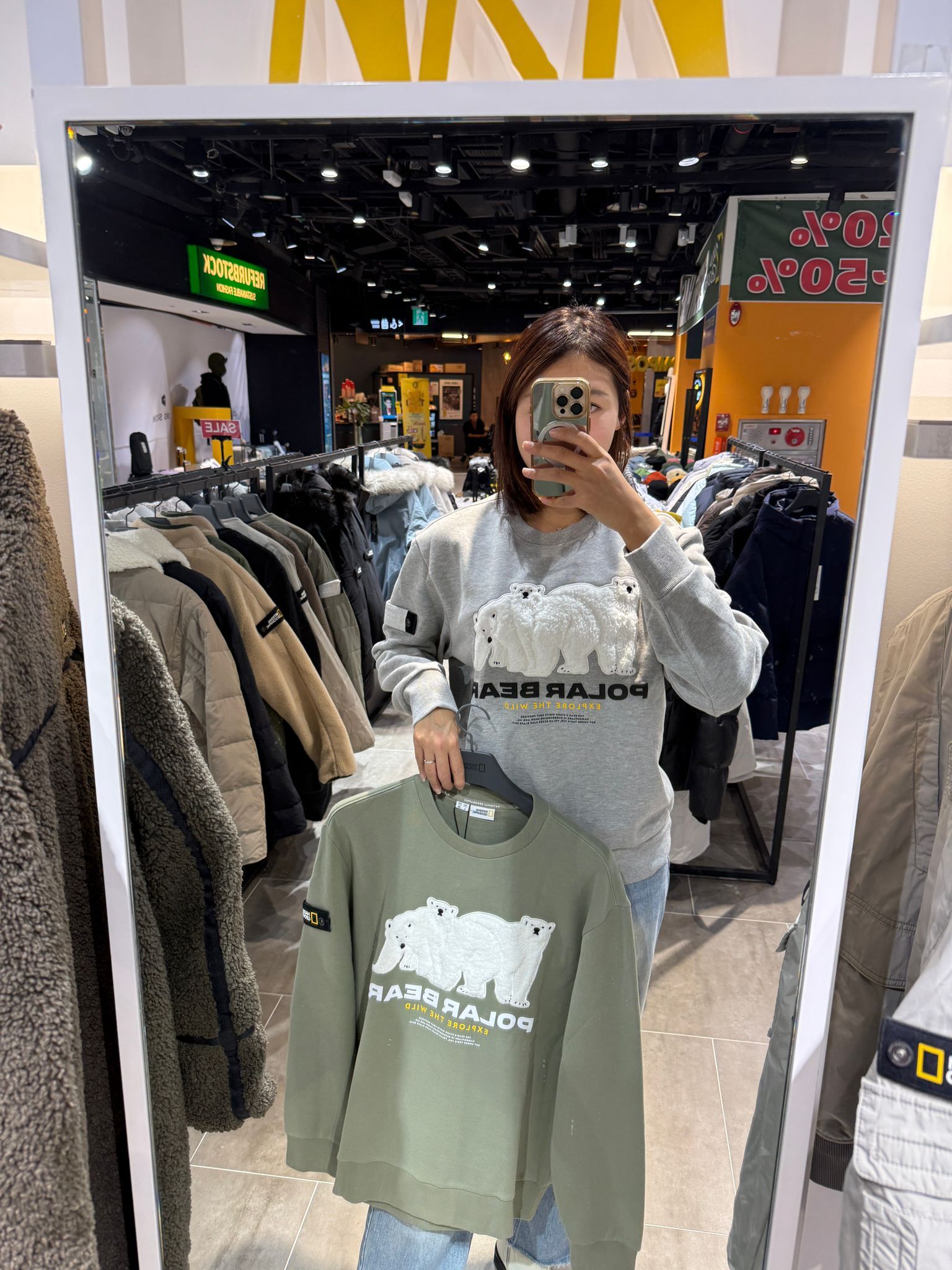 SF018 National Geographic 北極熊衛衣 N234USW030