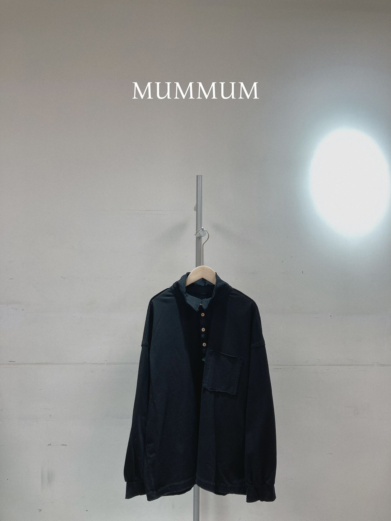 0213035a/正方口袋半鈕扣上身 52/52/28