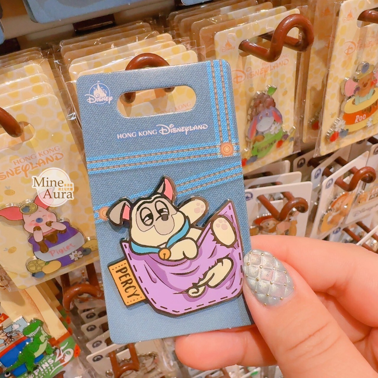 波西 Percy 口袋 造型 徽章 PIN 風中奇緣 Pocahontas -香港迪士尼樂園