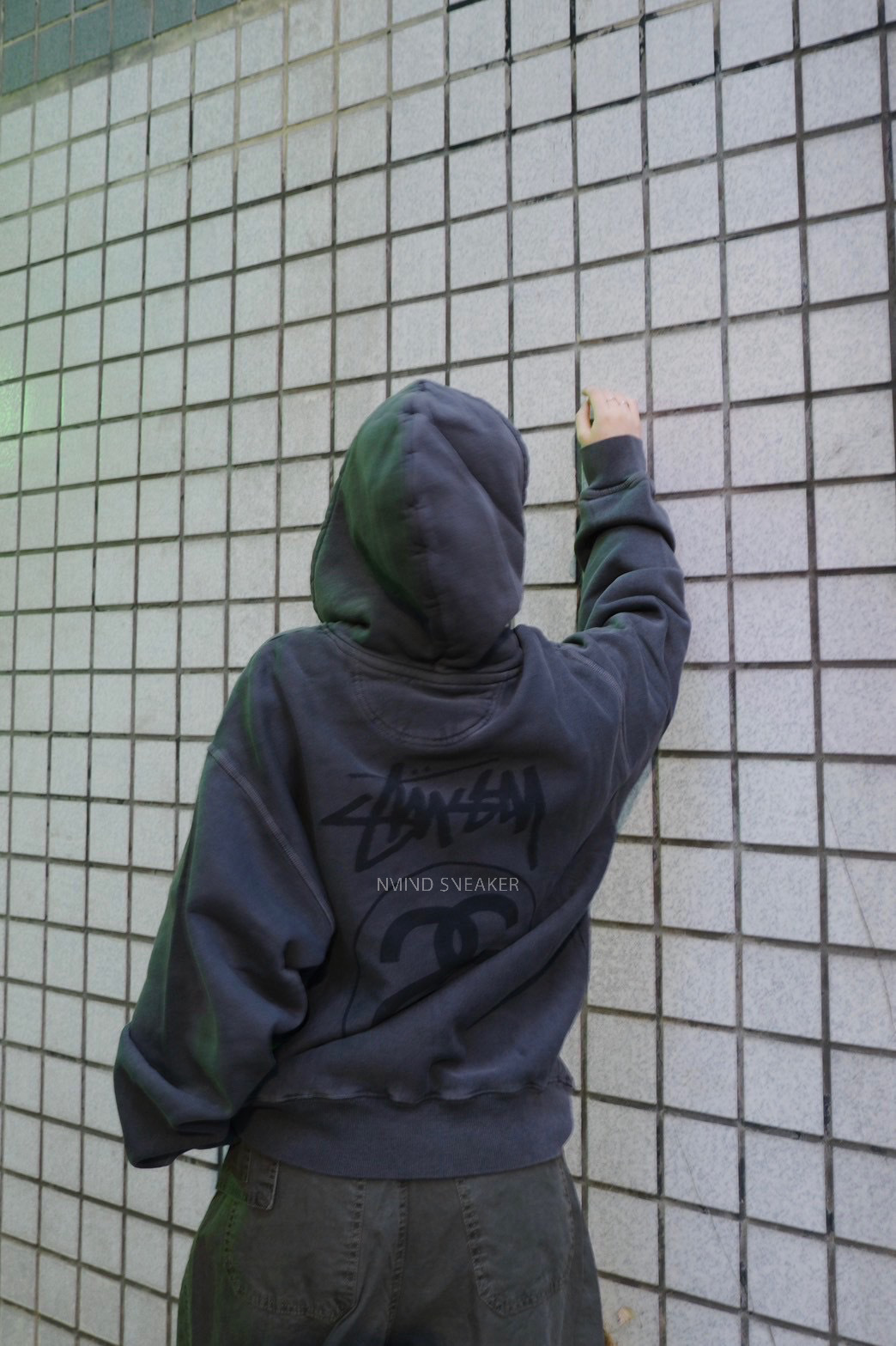 <快速出貨>STUSSY 經典水洗黑帽T