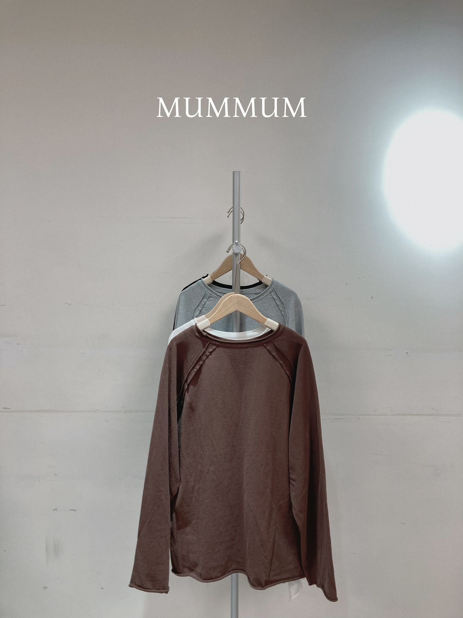 0213036a/單條布料捲邊長T恤 50/48/28