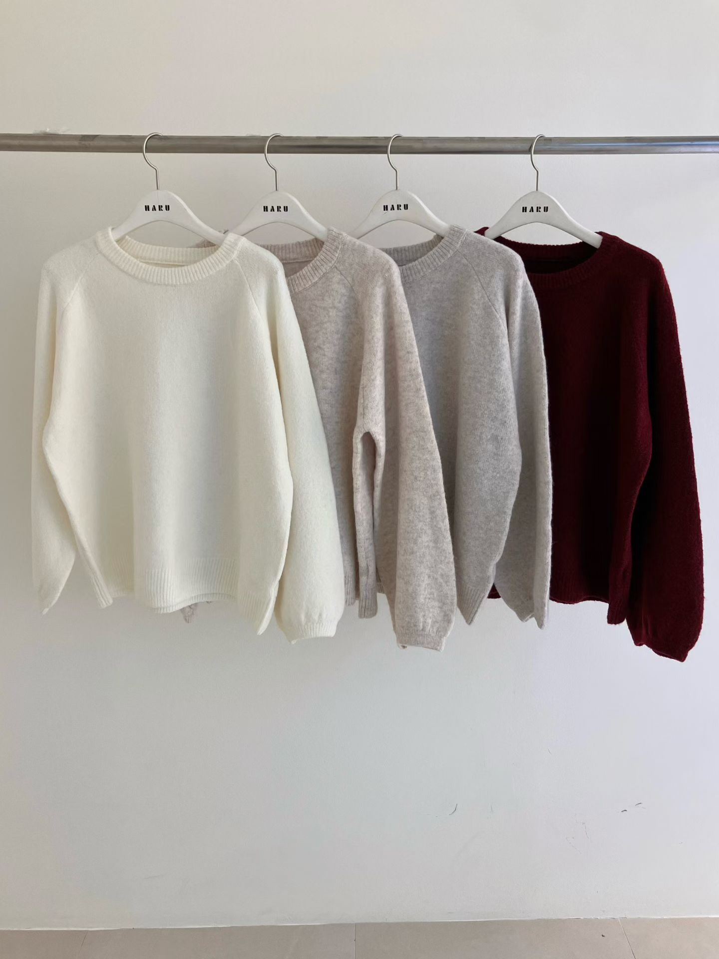 HU5309 插肩簡約針織衫