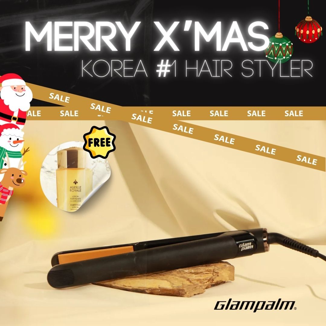 Glampalm GP201T 專業造型夾 [平面｜板闊1寸] - 2年保養