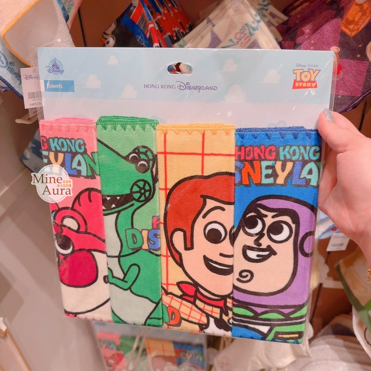 玩具總動員 Toy Story 圖案 毛巾 套組 -香港迪士尼樂園