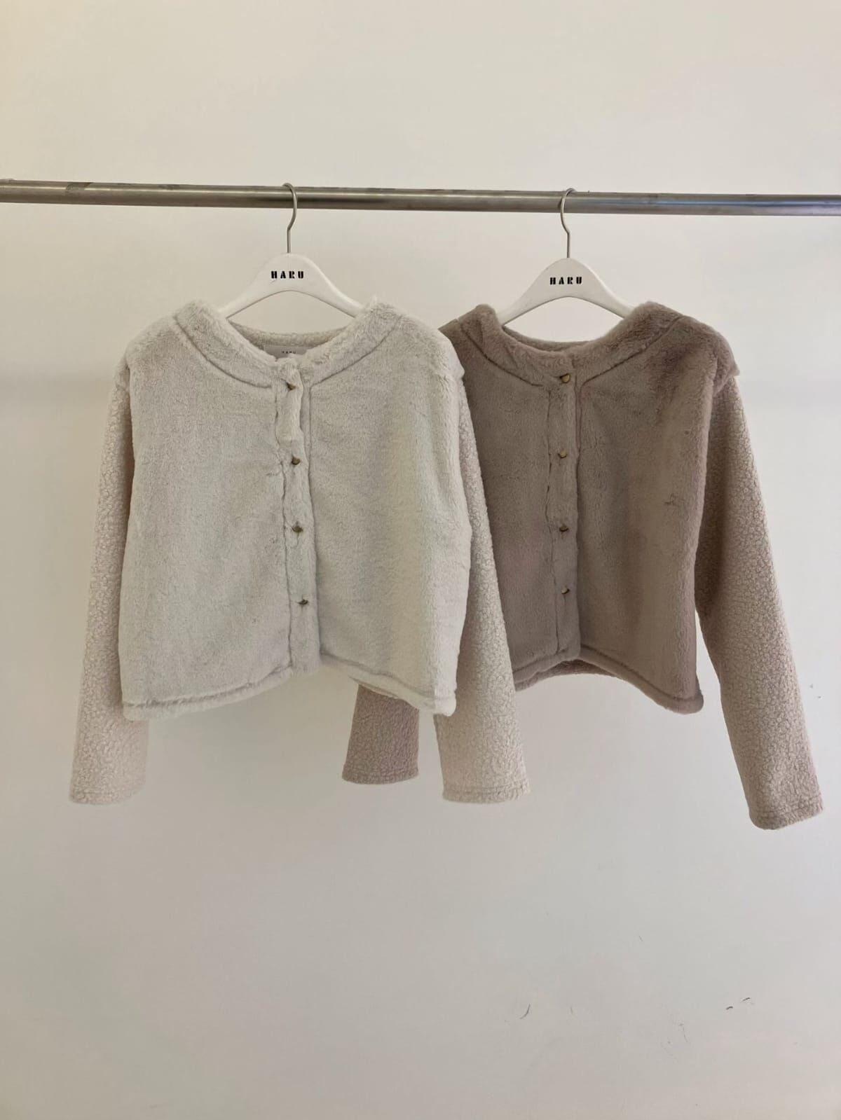 HU5319 異材質拼接小外套