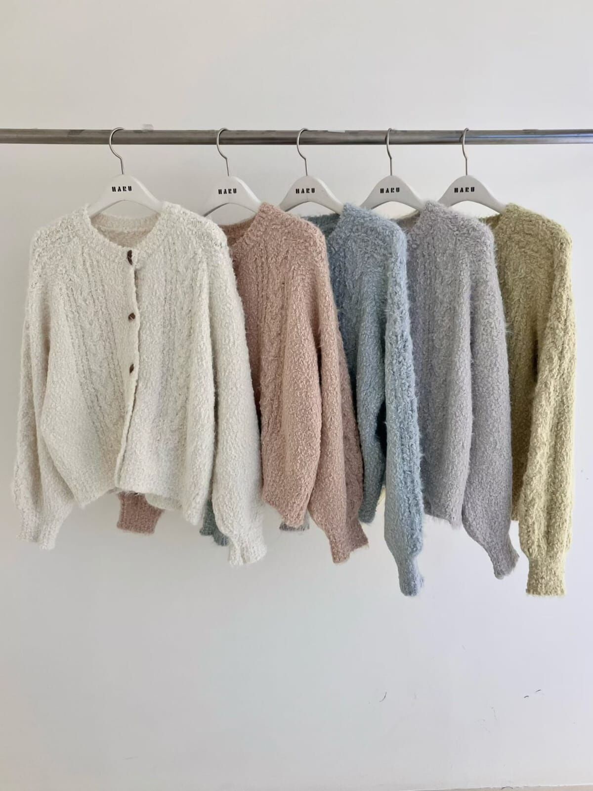 HU5320 柔軟麻花圓領外套