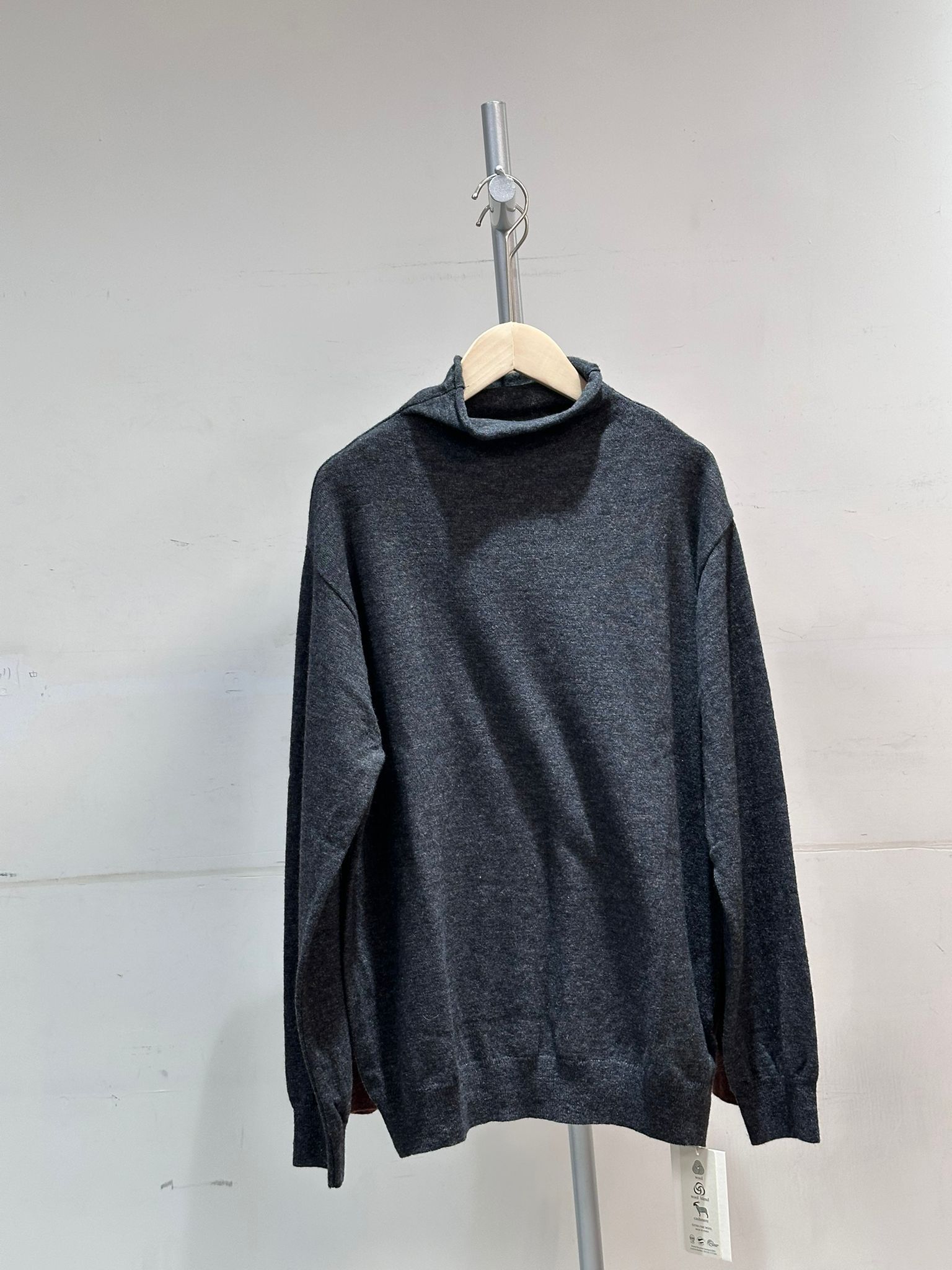 0213007a/韓國羊cashmere高嶺寬鬆休閒上衣 44/38/27