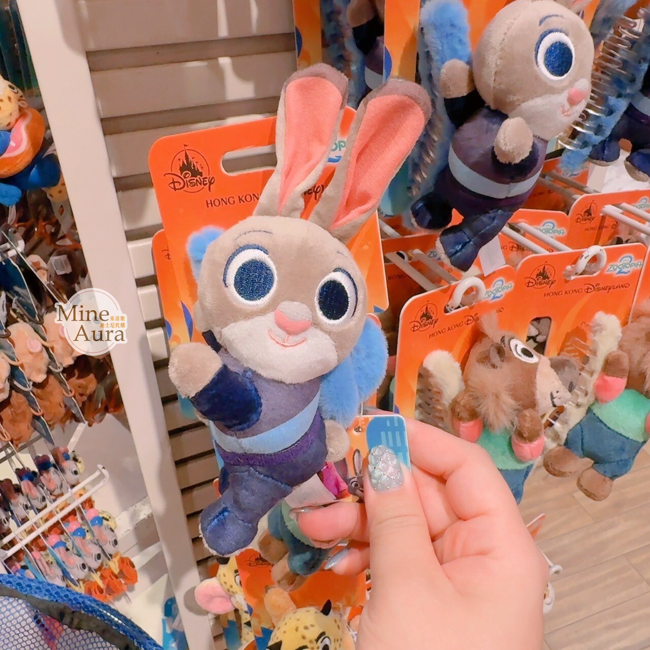 哈茱蒂 Judy 兔 造型 絨毛 髮夾 髮抓 鯊魚夾 動物方城市 Zootopia -香港迪士尼樂園