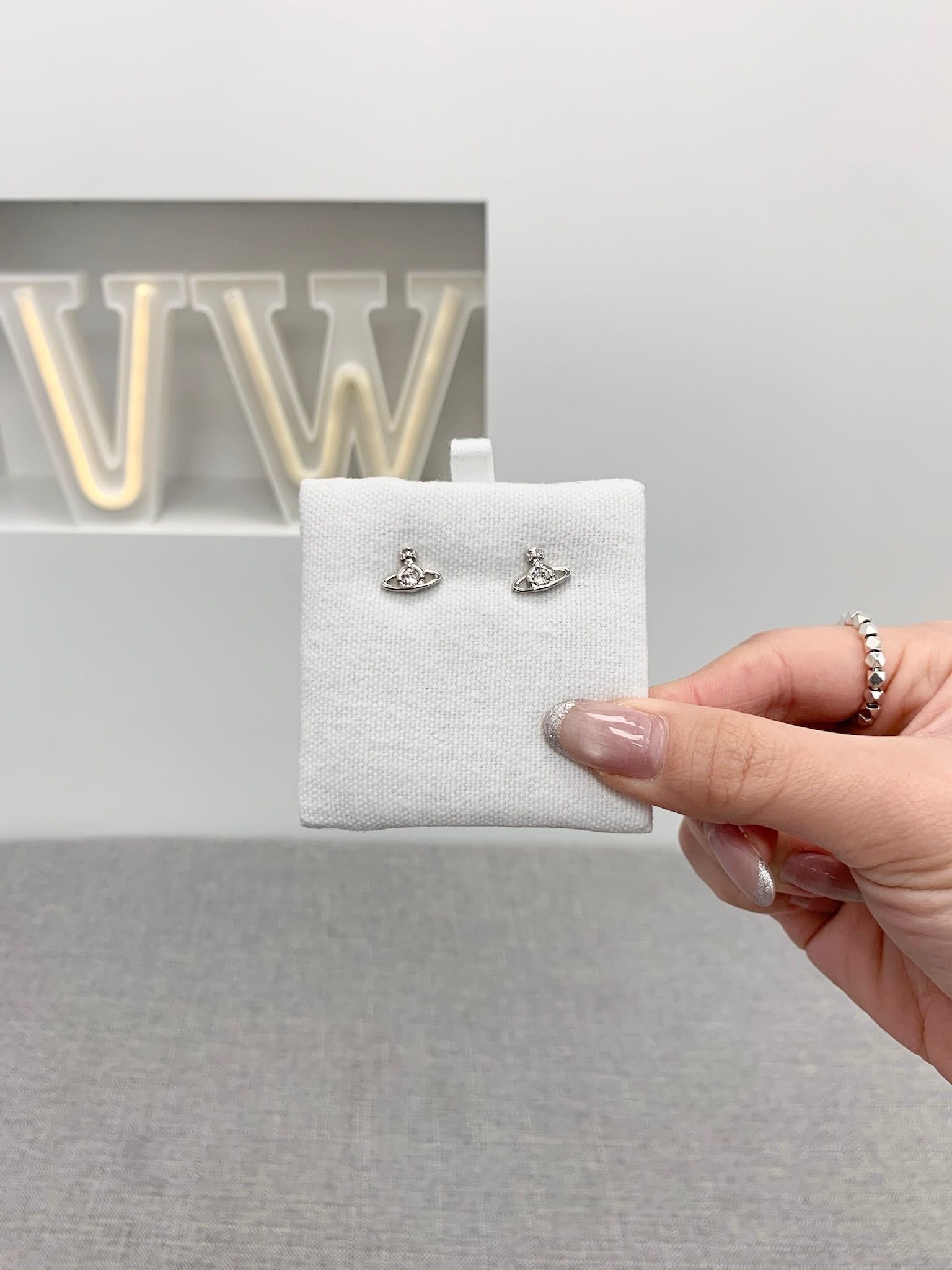 Vivienne Westwood Nano Solitaire Earrings