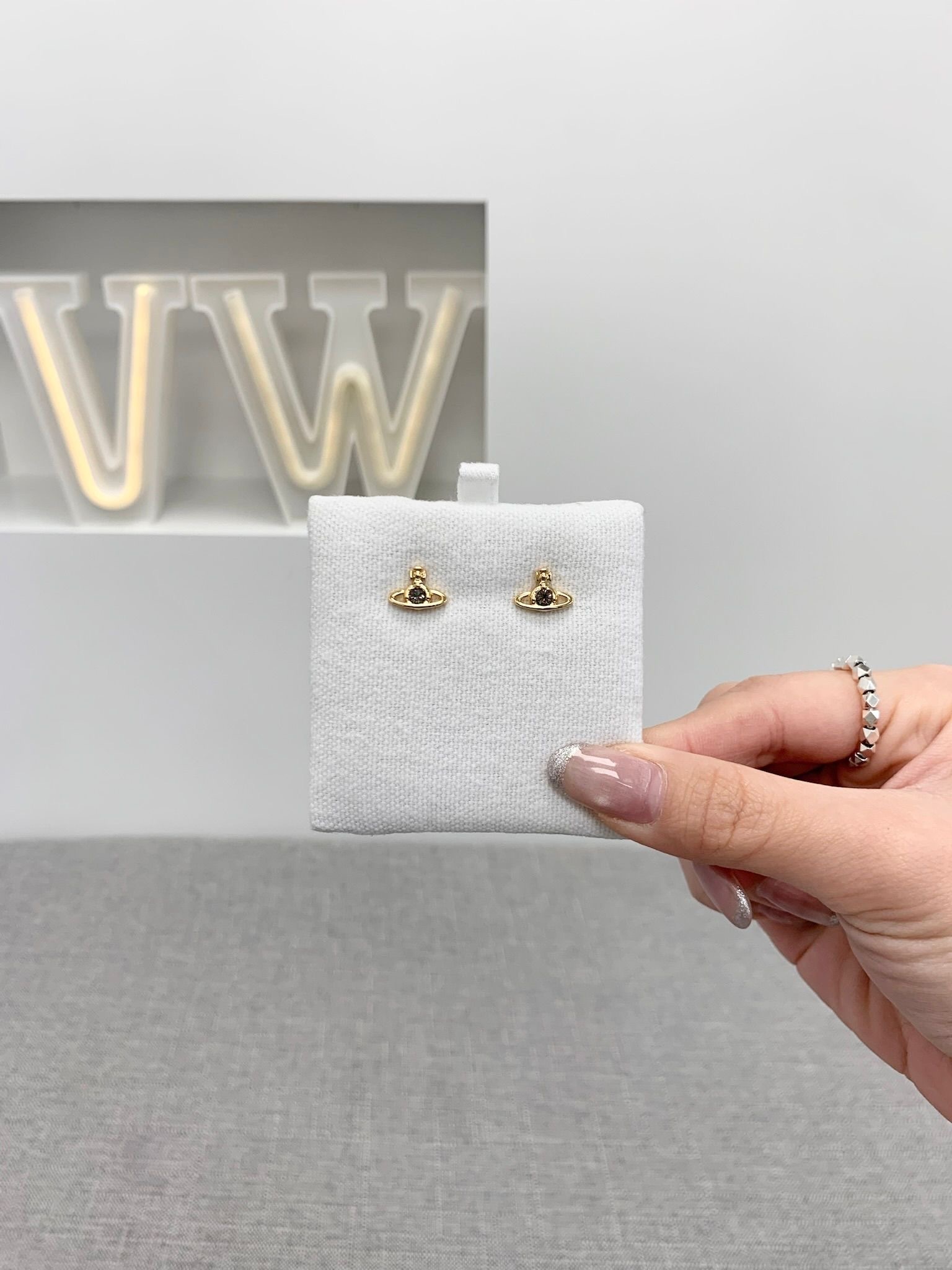 Vivienne Westwood Nano Solitaire Earrings