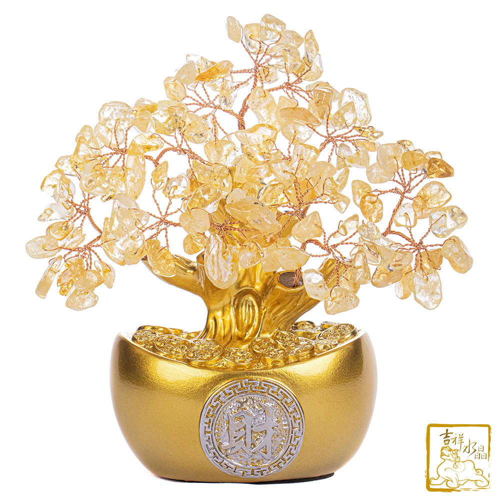 Citrine YaunBao Fortune Tree 210g