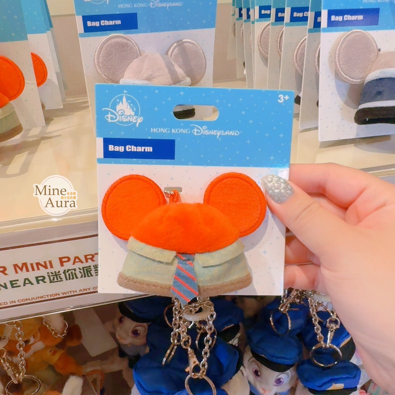 胡尼克 Nick 狐狸 迷你耳朵 造型 鑰匙圈 吊飾 動物方城市 Zootopia -香港迪士尼樂園