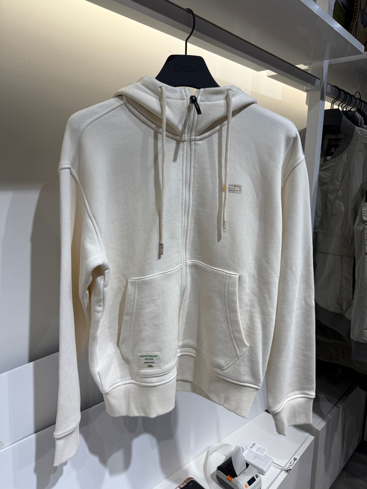 SF023 National Geographic 拉鏈衛衣 N223UFT011 IVORY(012)