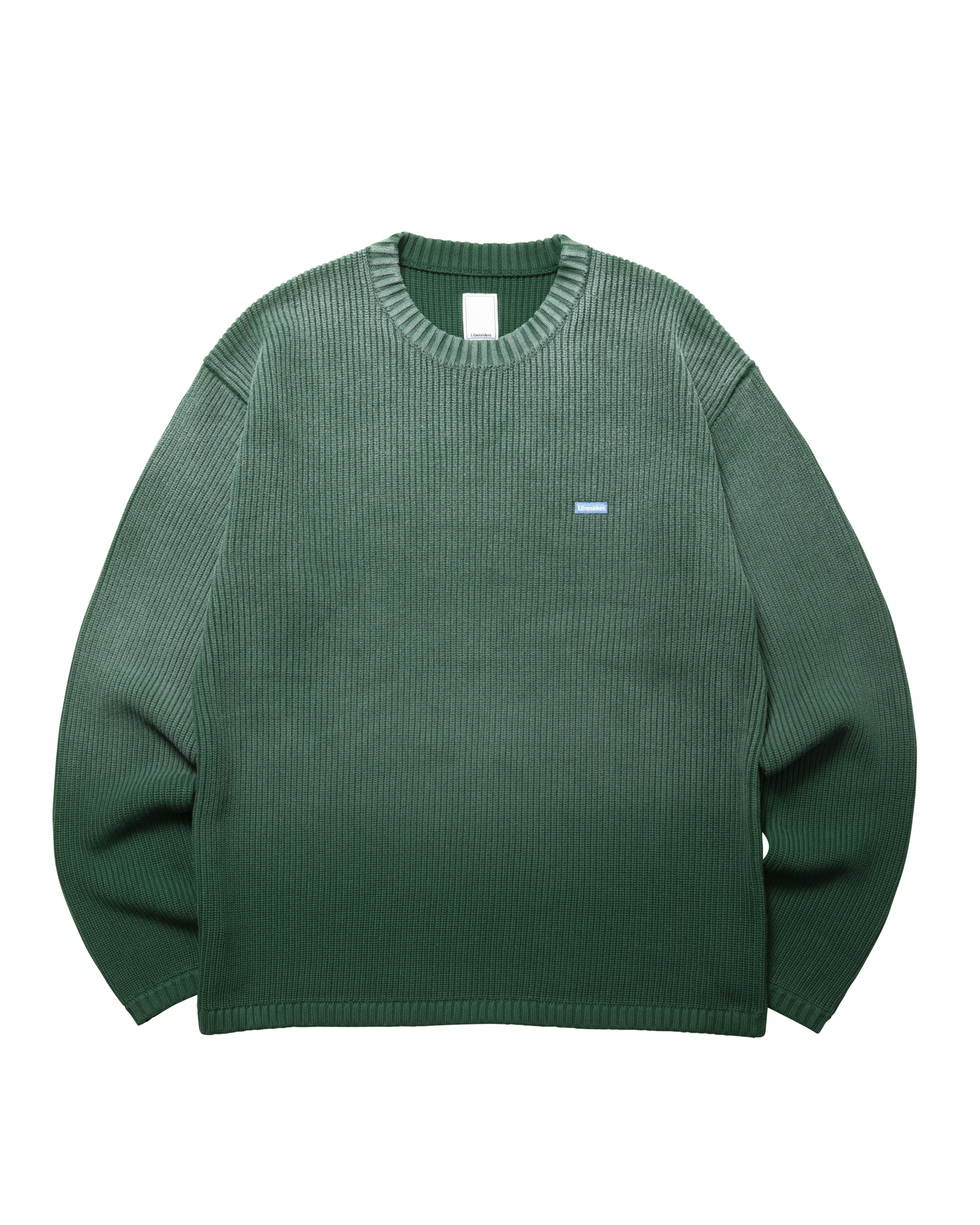 LIBERAIDERS FADE LOW GAUGE KNIT SWEATER 774022503 GRN