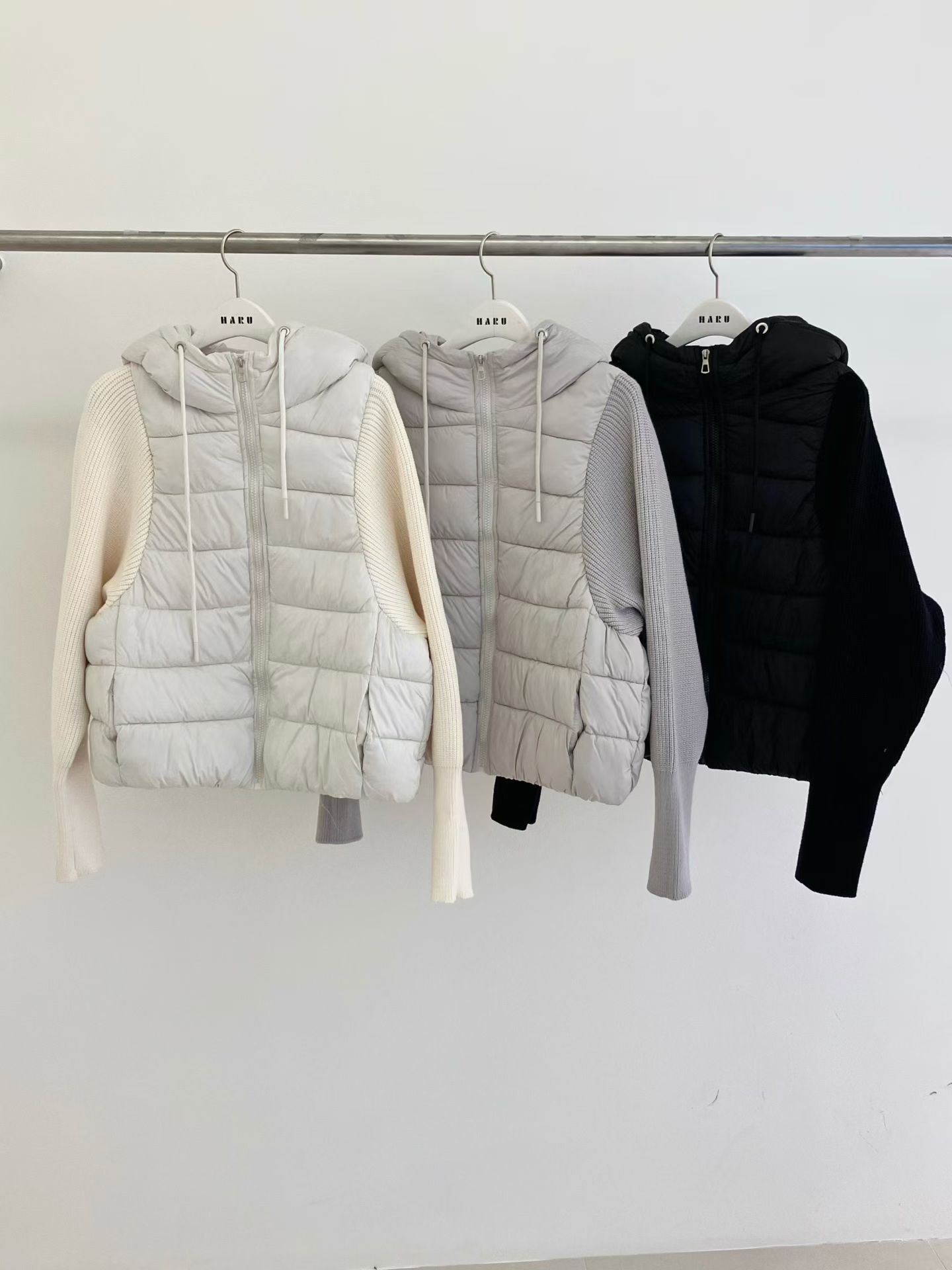 HU5335 針織手袖羽絨外套