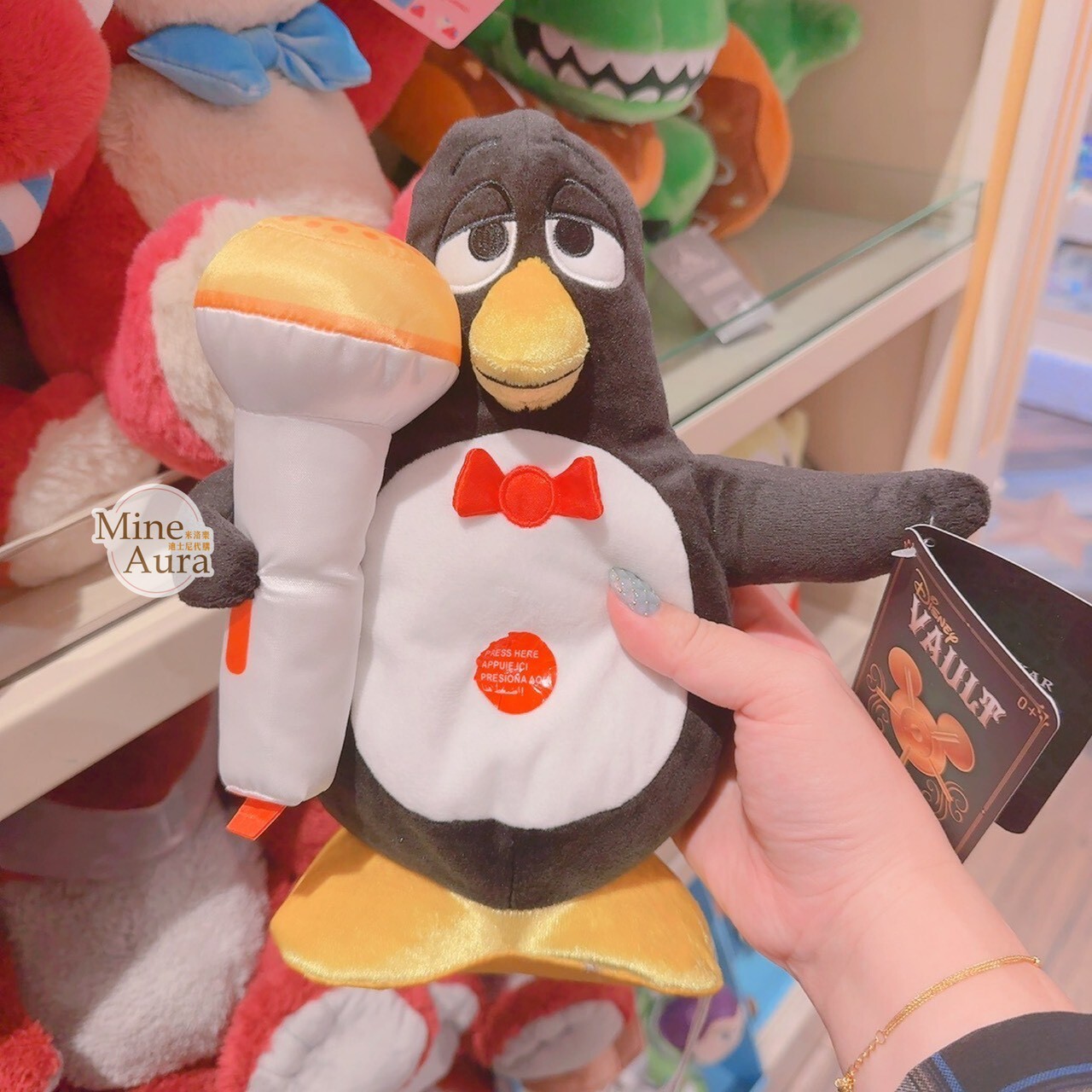 企鵝 吱吱 Wheezy 拿手電筒 造型 娃娃 玩偶 玩具總動員 Toy Story -香港迪士尼樂園