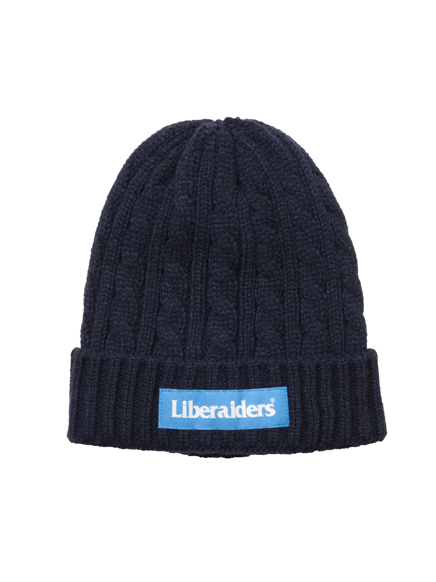 LIBERAIDERS CABLE KNIT CAP 779032503 NVY