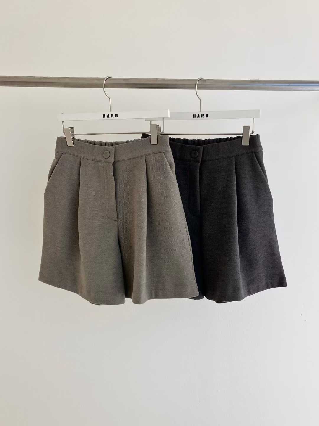 HU5342 後橡筋壓摺短褲