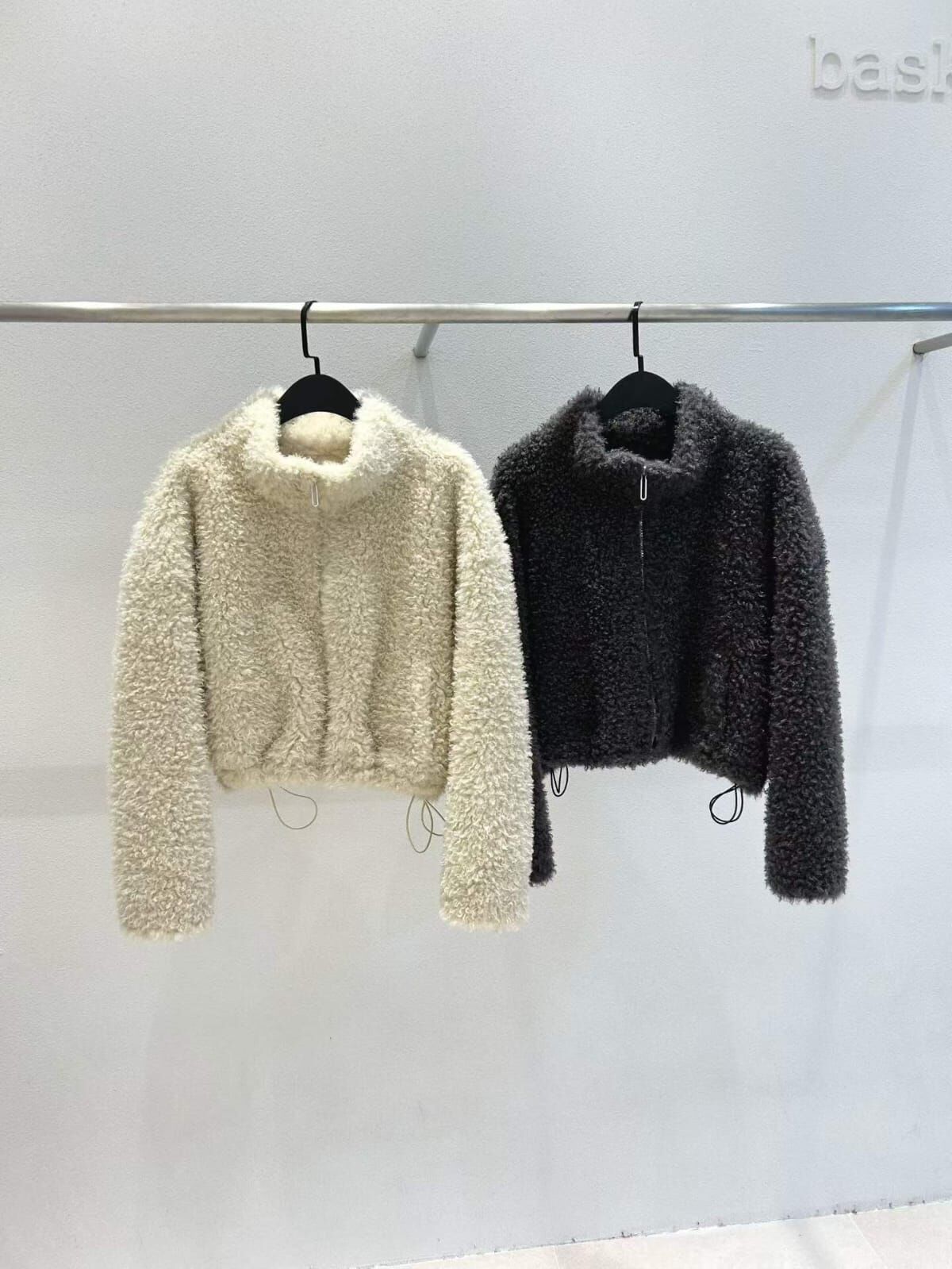 WE5305 泰迪熊毛毛拉鍊外套