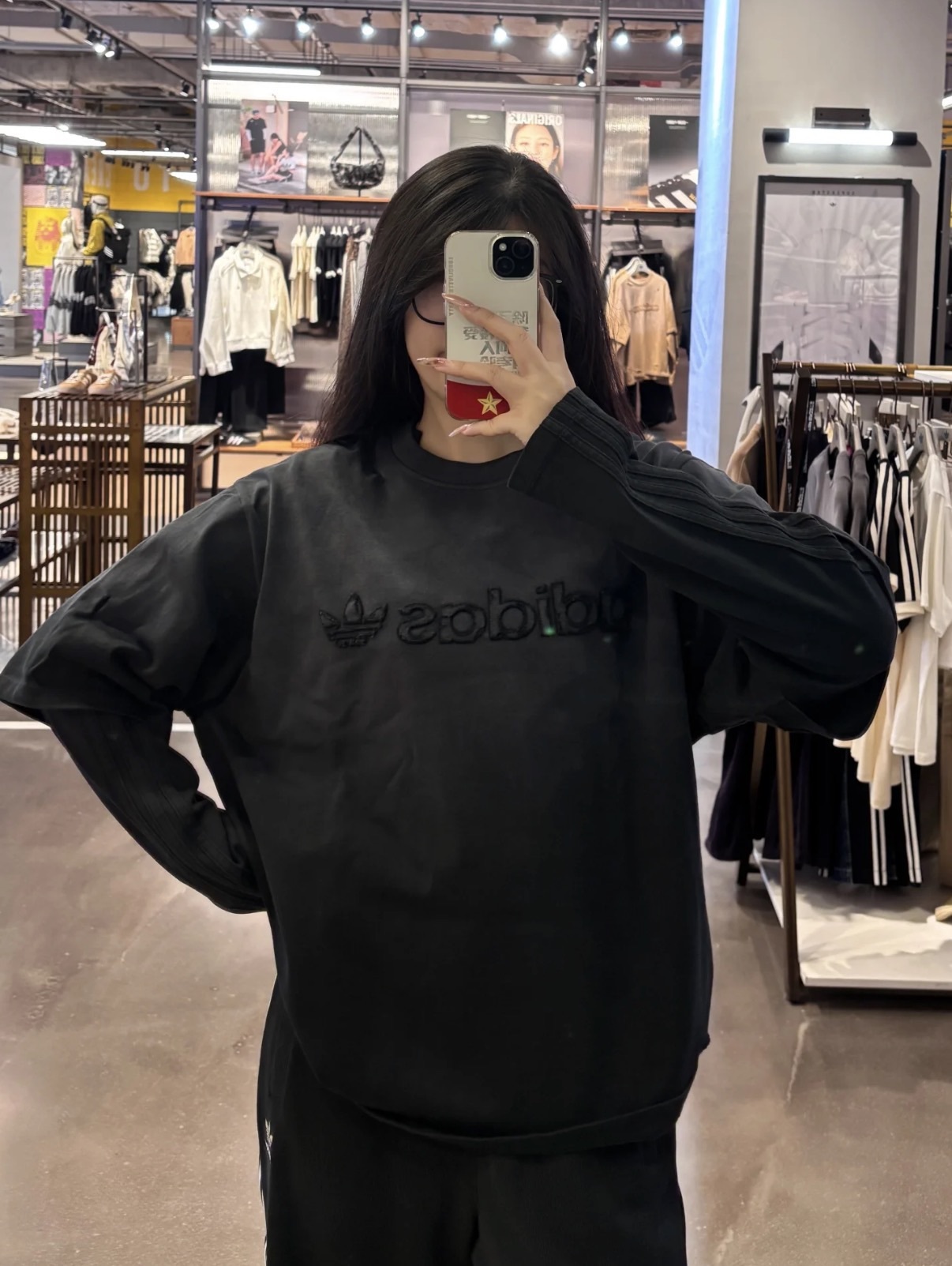 ADIDAS ORIGINALS 假兩件 長袖上衣 兩色