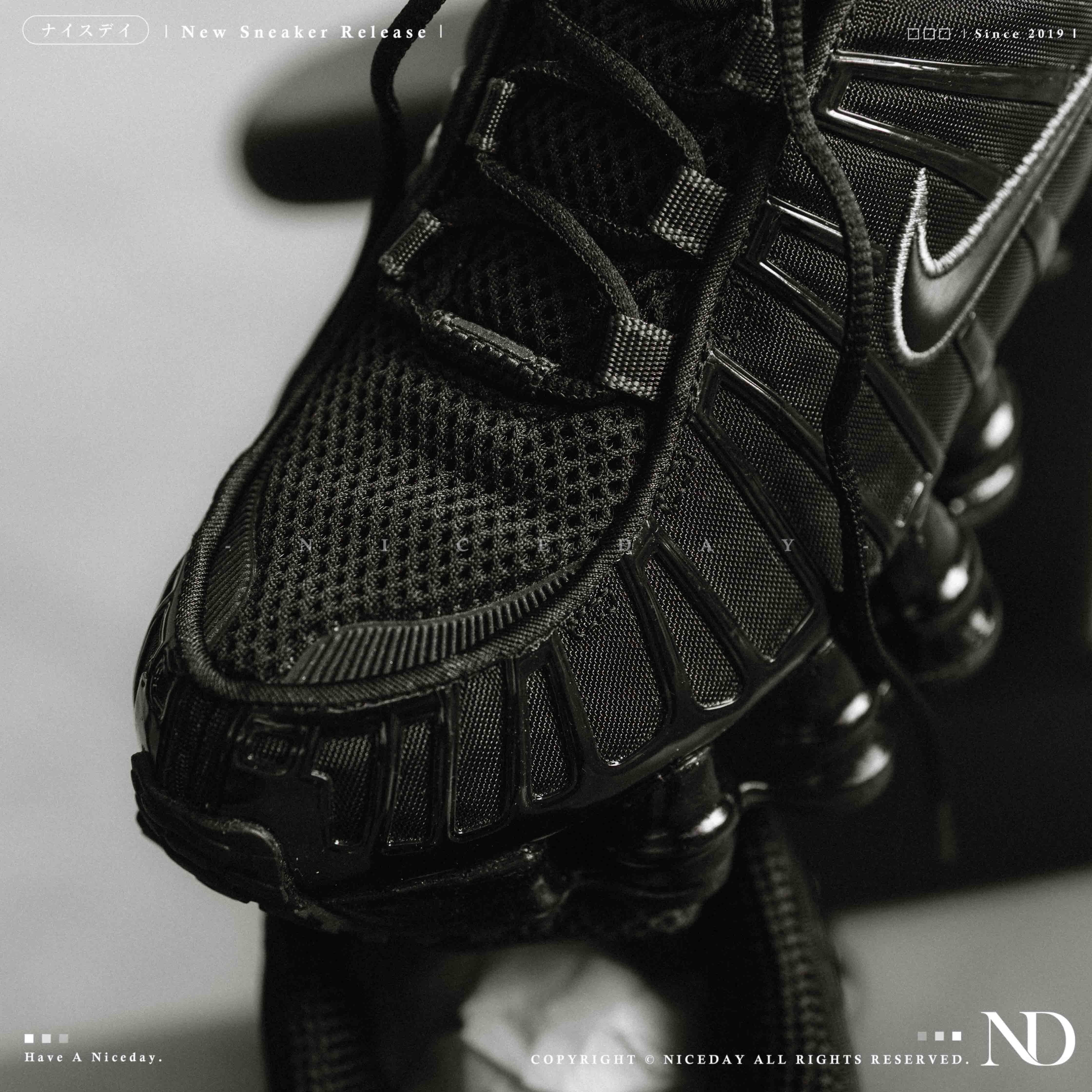 NICEDAY 現貨 Nike Shox TL Black Max 黑鞋 黑 黑魂 彈簧 氣墊 復刻 復古 AR3566-002