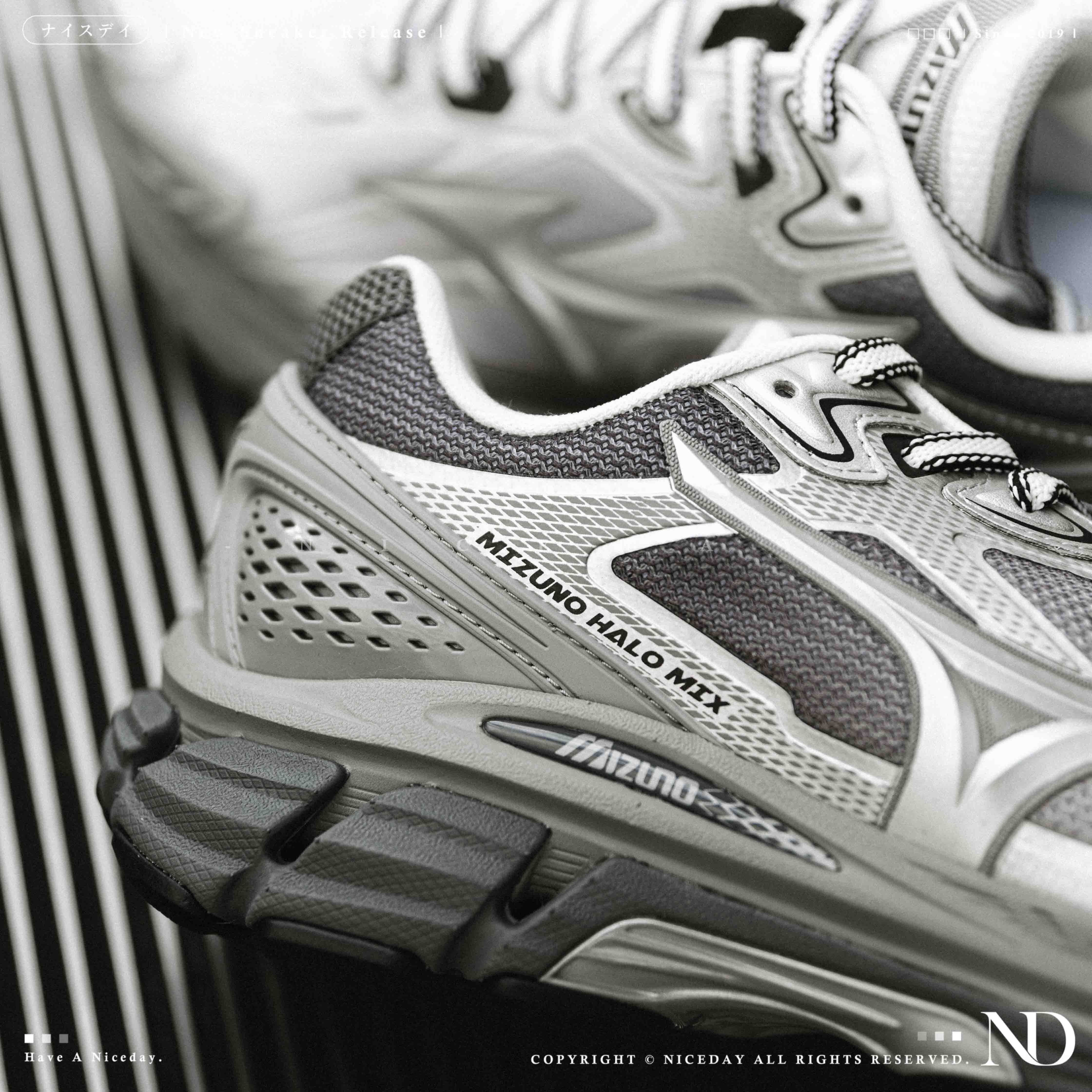 NICEDAY 代購 Mizuno Halo Mix 銀灰 男女尺寸 D1GH240817