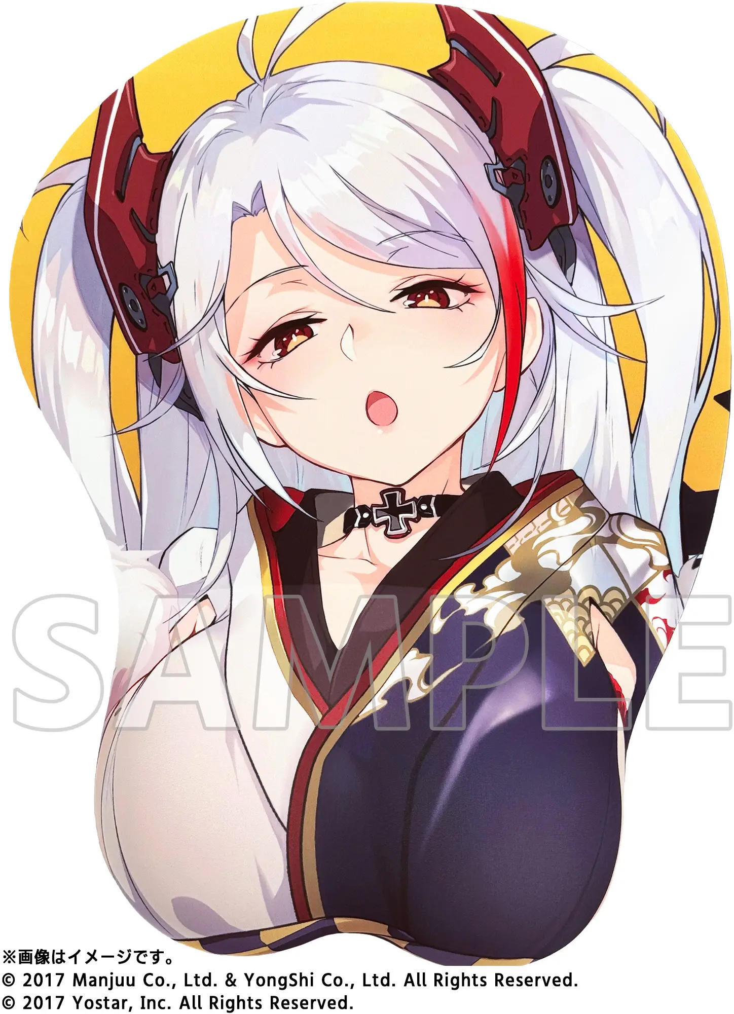 「ACG.GO」「預購」 Soft Garage Azur Lane 歐根親王 (Profusion of Flowers Ver.) 等身大Oppai Mousepad