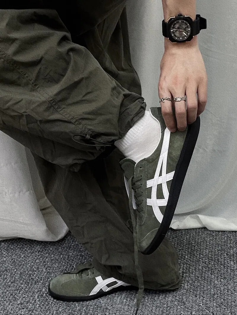 Onitsuka Tiger Tokuten 鬼塚虎 德訓鞋 墨綠色 軍綠 橄欖灰 女鞋