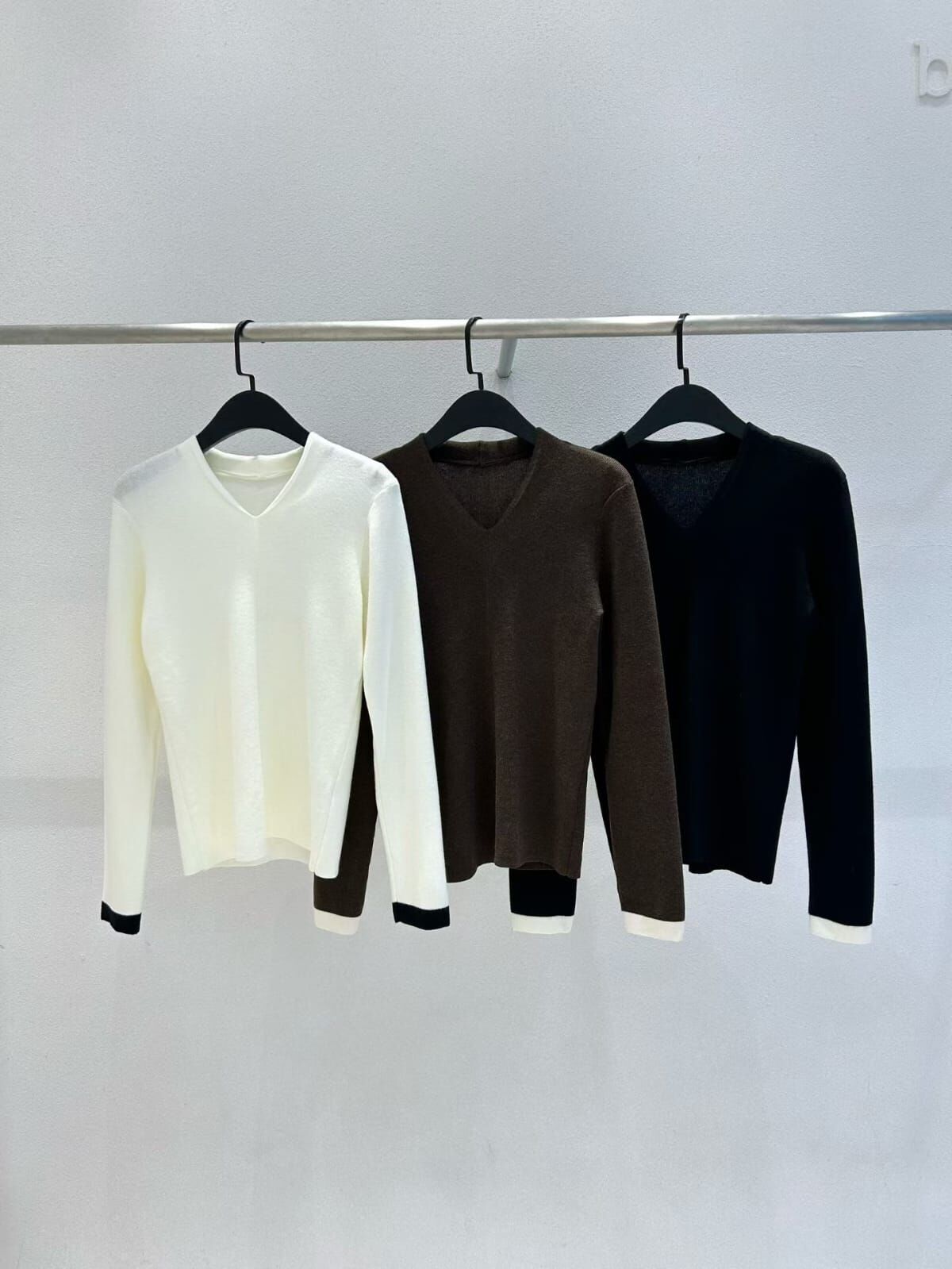 WE5334 撞色邊披肩上衣套裝