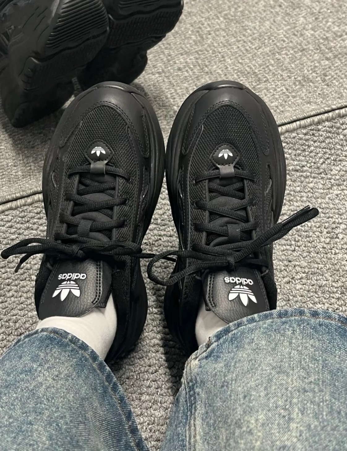 <預購>ADIDAS ORIGINALS OZGAIA 全黑 黑武士厚底老爹鞋 JQ4110