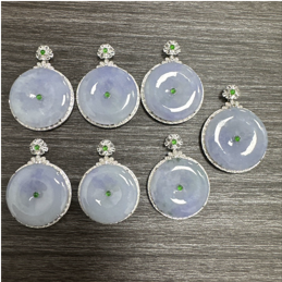 1218GZ181-翡翠GZ-18K金鑲翡翠紫扣（C181）