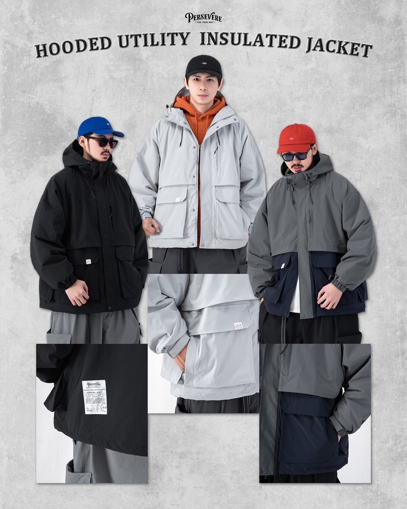 Persevere Hooded Insulated Jacket 機能 防潑水 外套 兩色