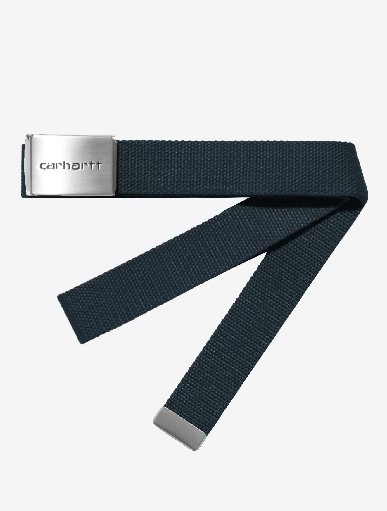 Carhartt WIP Clip Belt Chrome- Deep Lagoon